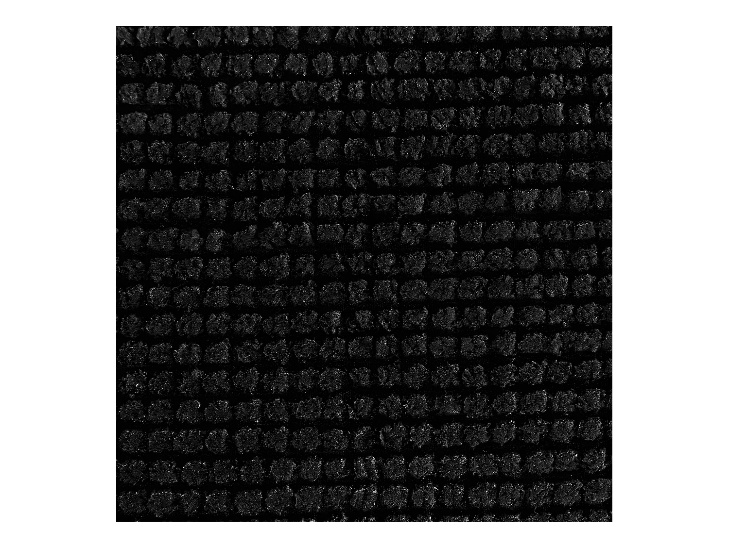 Tapis de Salle de bain Noir chenille 50 x 80 cm