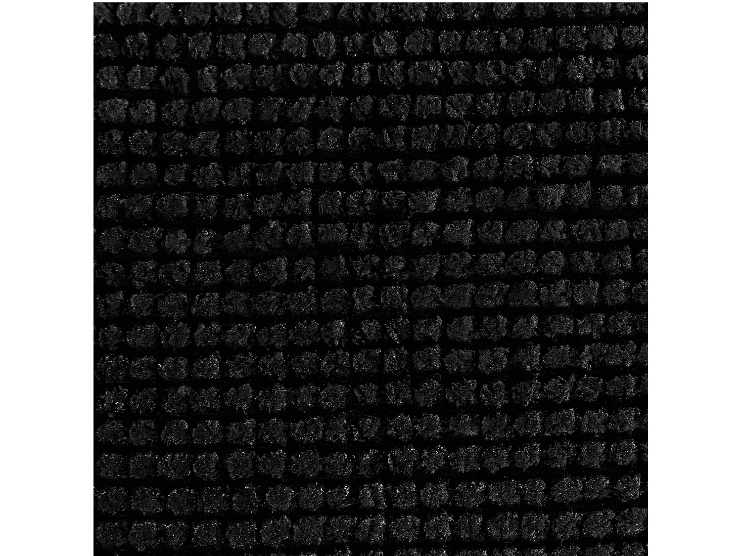 Tapis de Salle de bain Noir chenille 50 x 80 cm