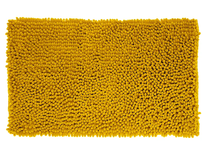 Tapis de Salle de bain Ocre chenille maxi confort 50 x 80 cm