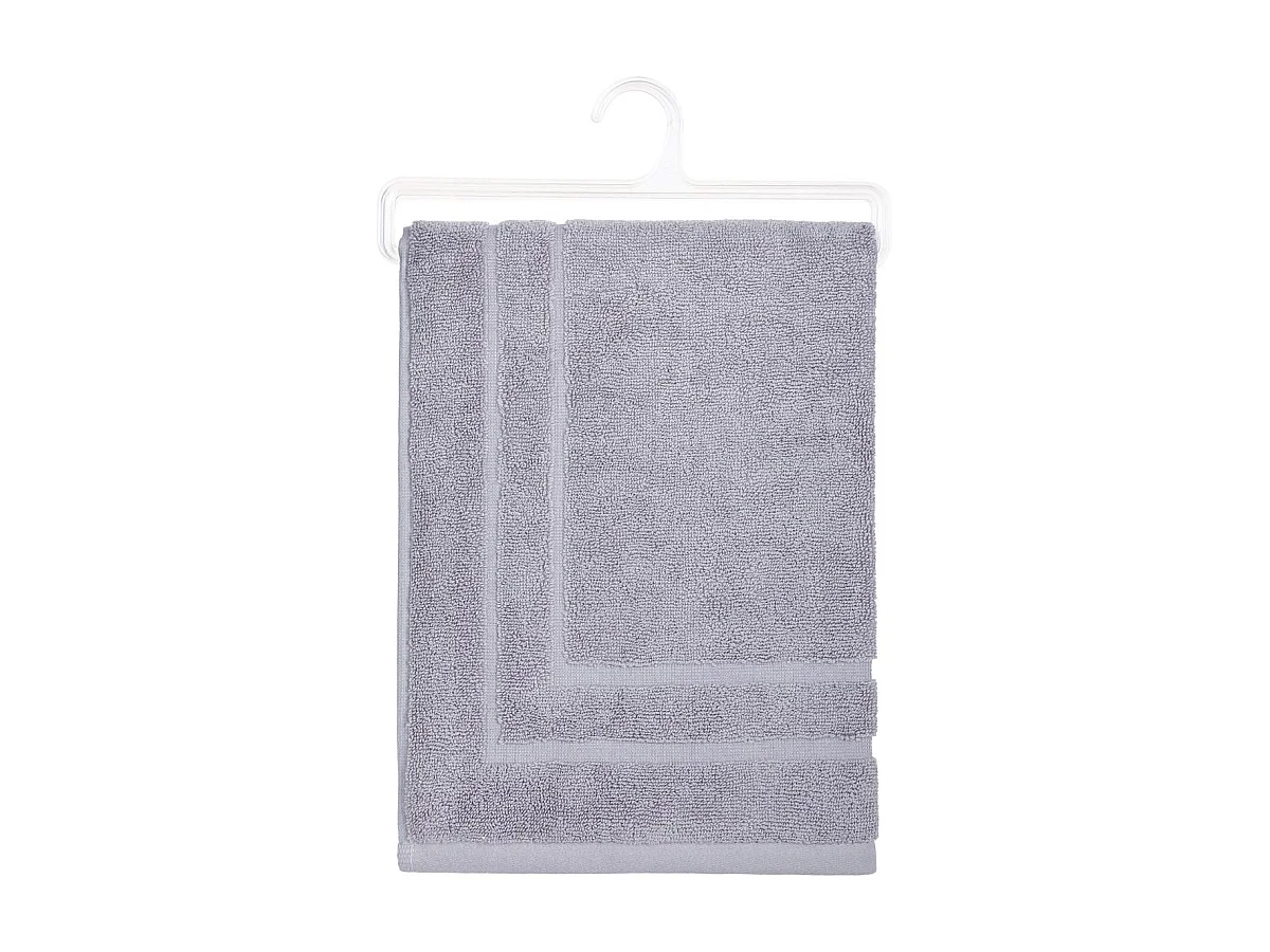 Tapis de salle de Bain en coton Taupe 50 x 70 cm