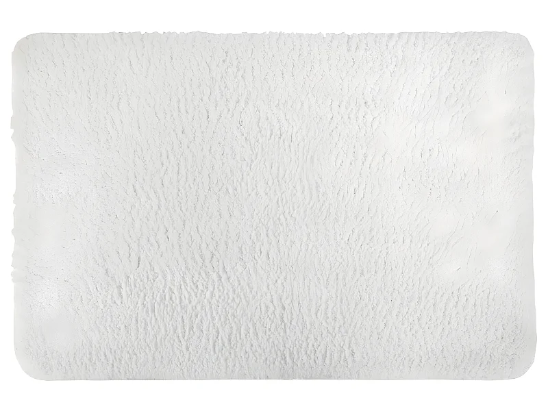 Tapis de Salle de bain Blanc en Microfibre Confort et Douceur 60 x 90 cm
