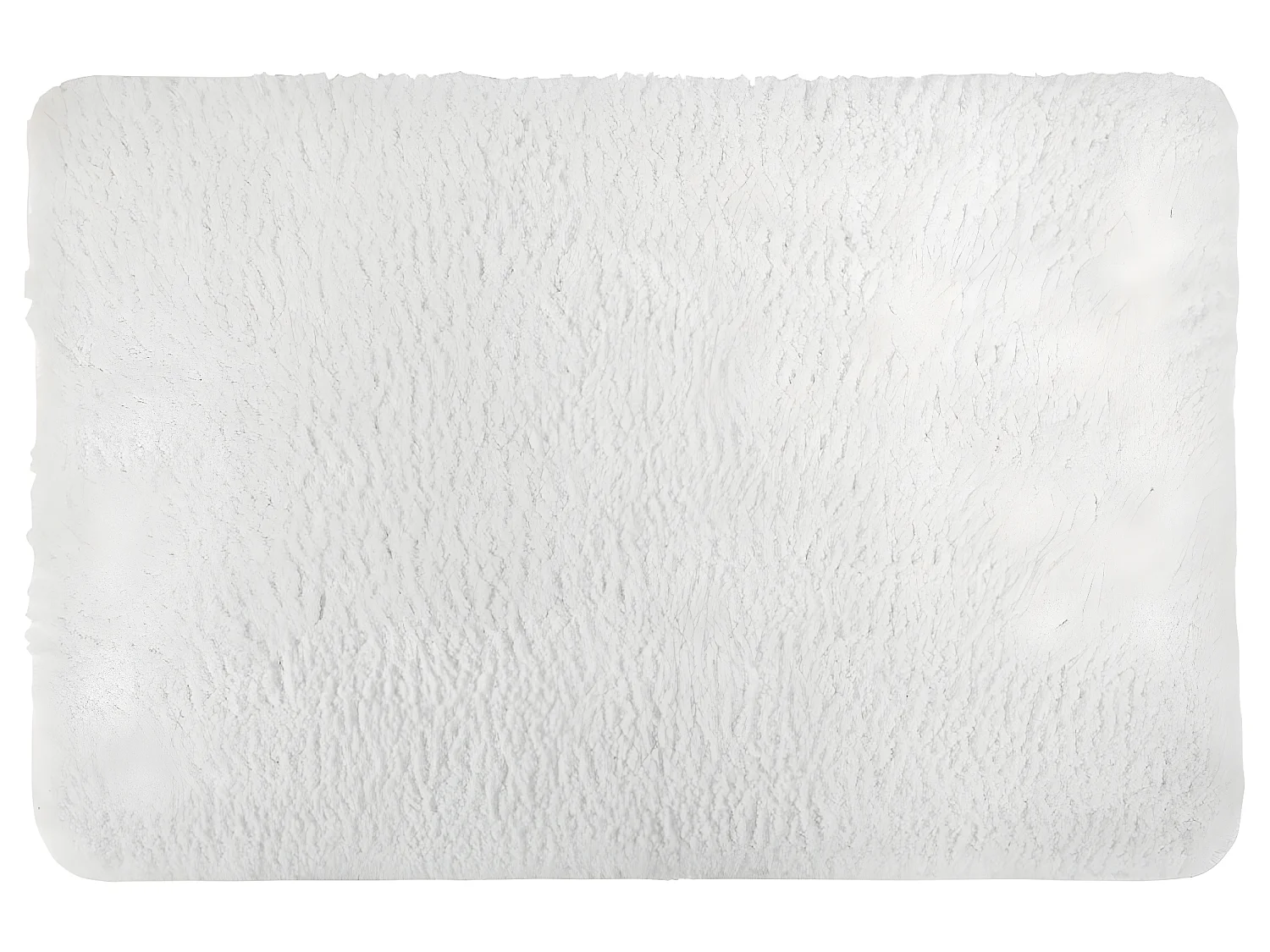 Tapis de Salle de bain Blanc en Microfibre Confort et Douceur 60 x 90 cm