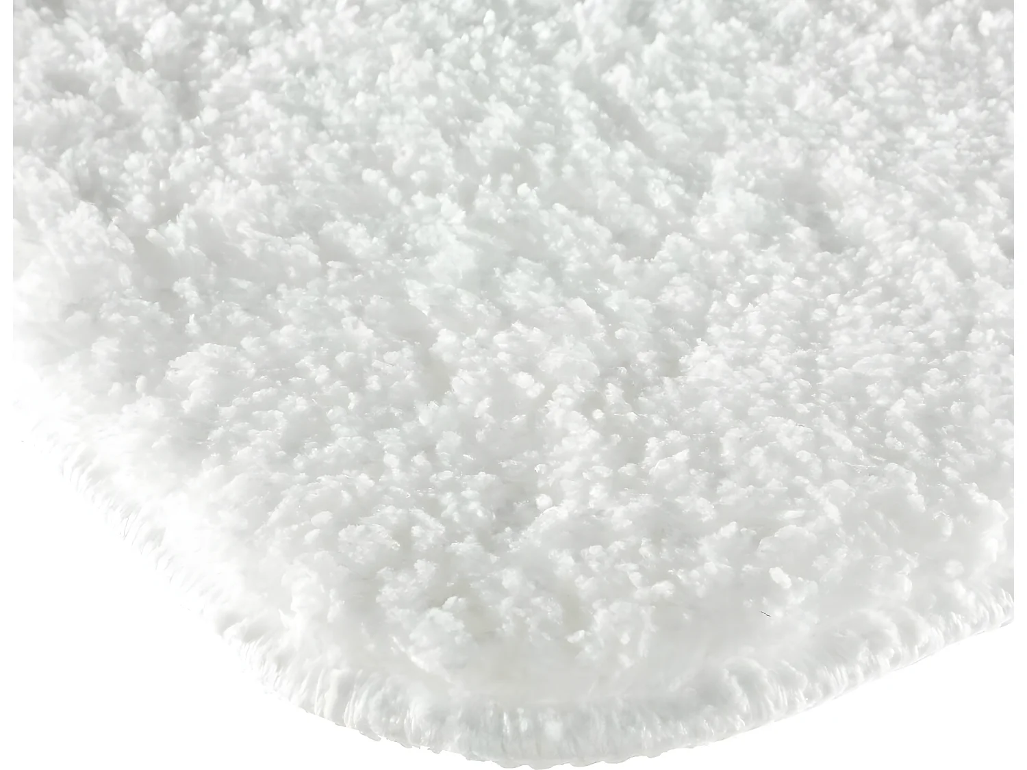 Tapis de Salle de bain Blanc en Microfibre Confort et Douceur 60 x 90 cm