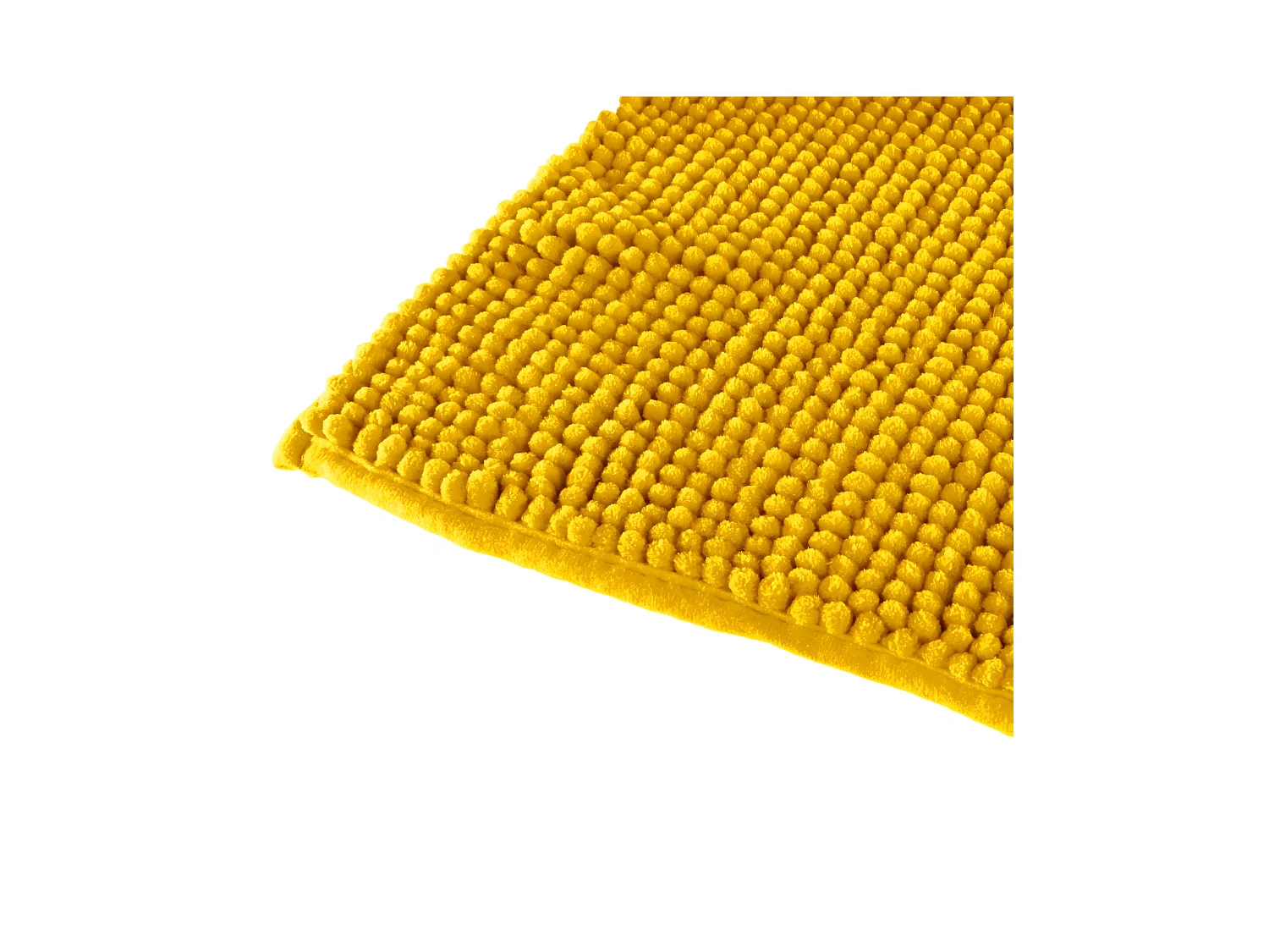 Tapis de Salle de bain Ocre chenille 50 x 80 cm