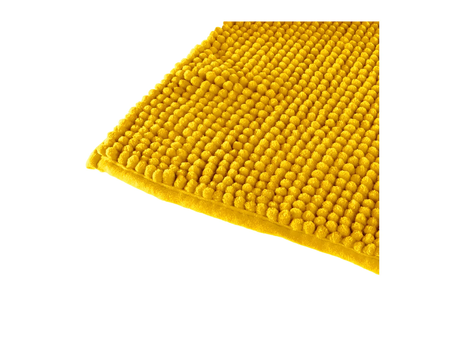 Tapis de Salle de bain Ocre chenille 50 x 80 cm