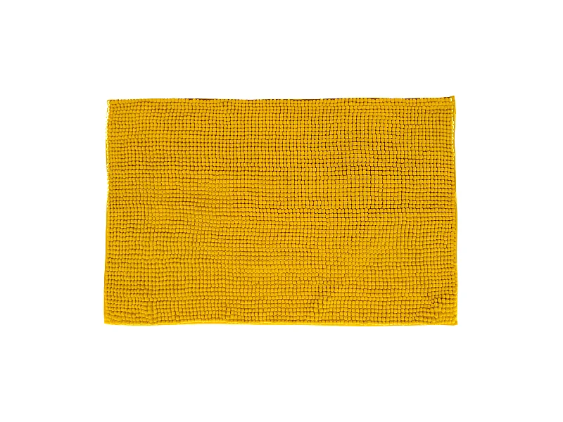 Tapis de Salle de bain Ocre chenille 50 x 80 cm