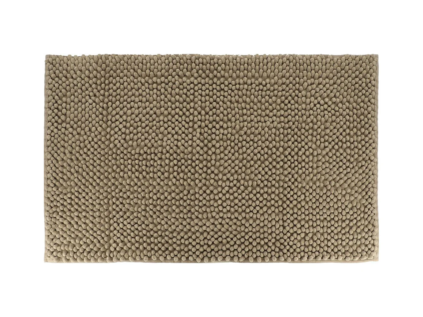 Tapis de salle de bain Marron en Microfibre Boules Taupe 50 x 80 cm