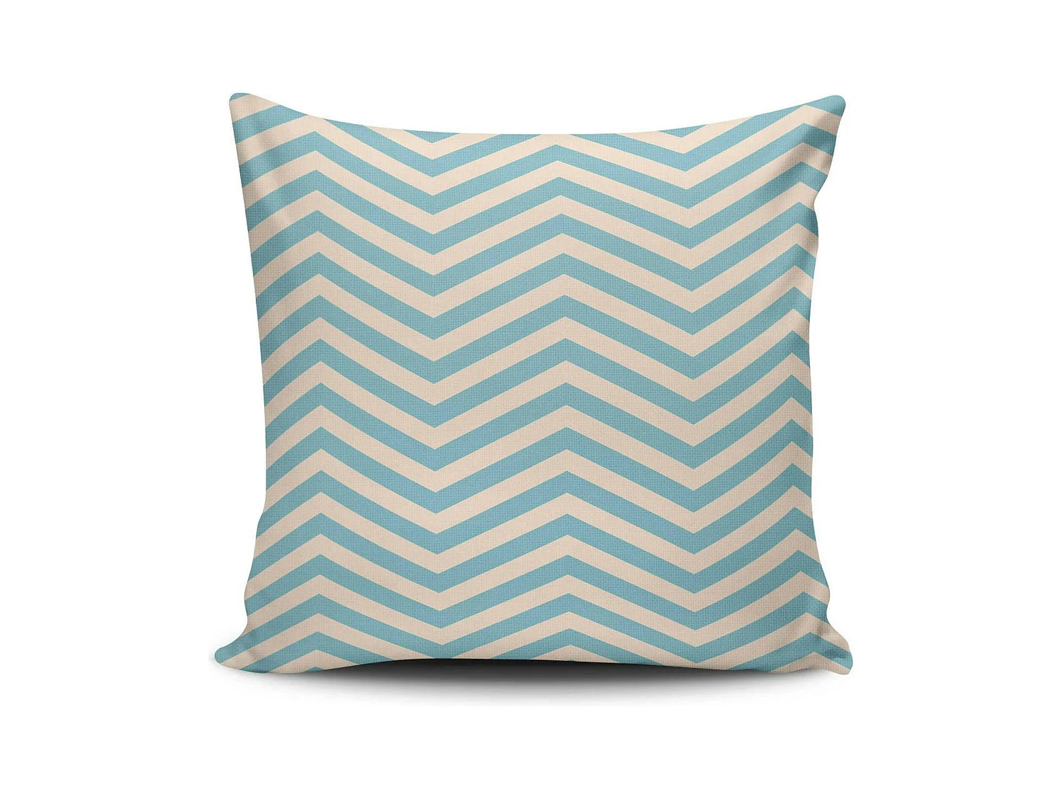 Coussin bleu motif graphique IZMIR
