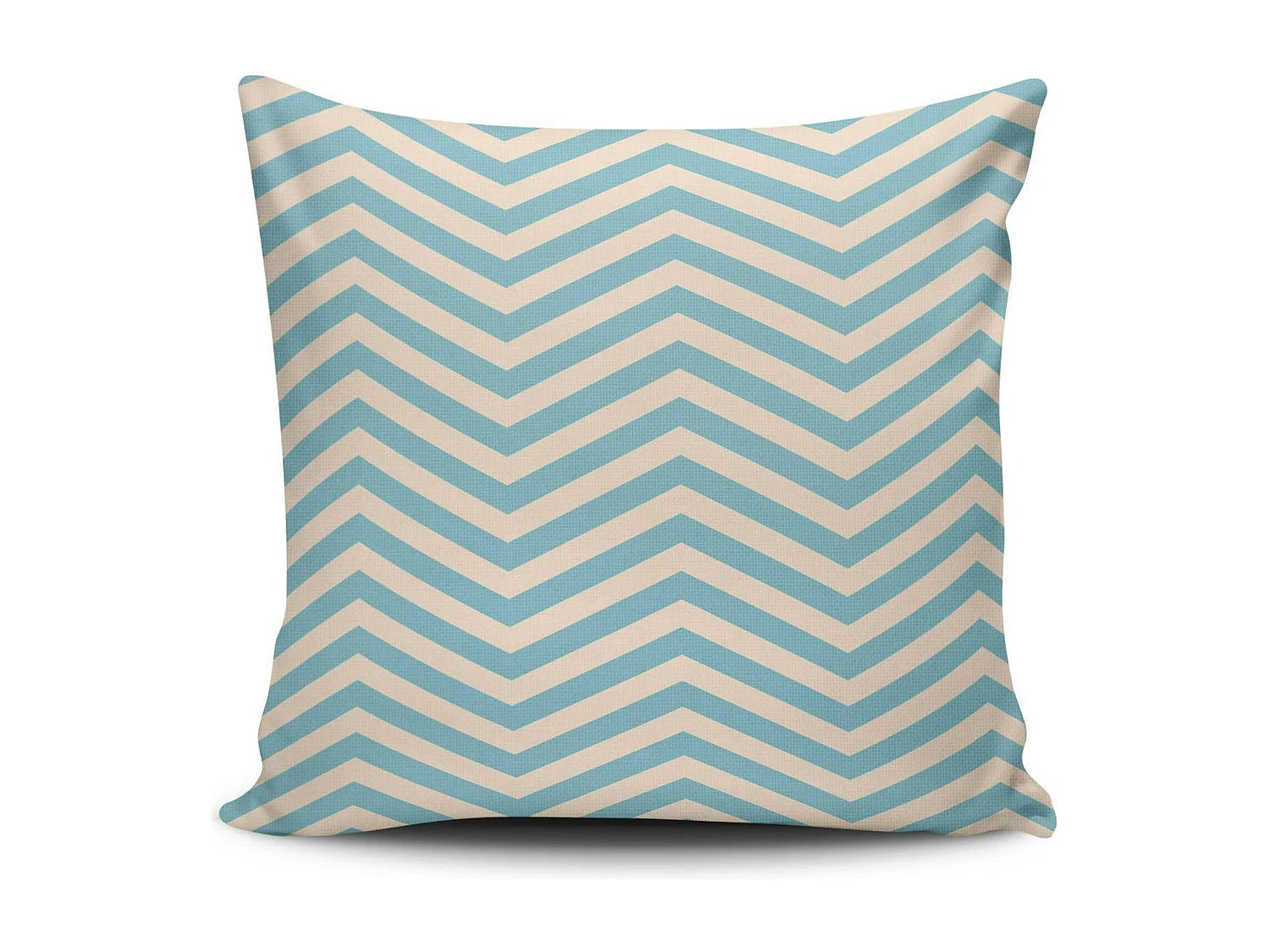 Coussin bleu motif graphique IZMIR