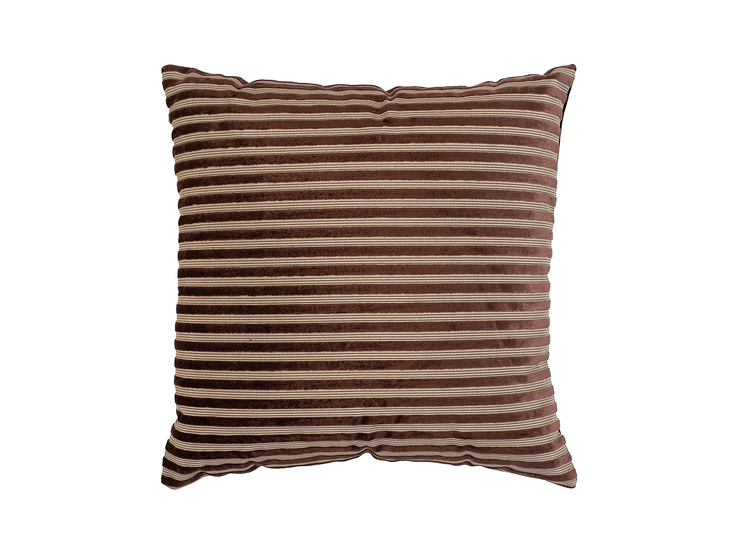 Coussin déco marron et beige BRUGES