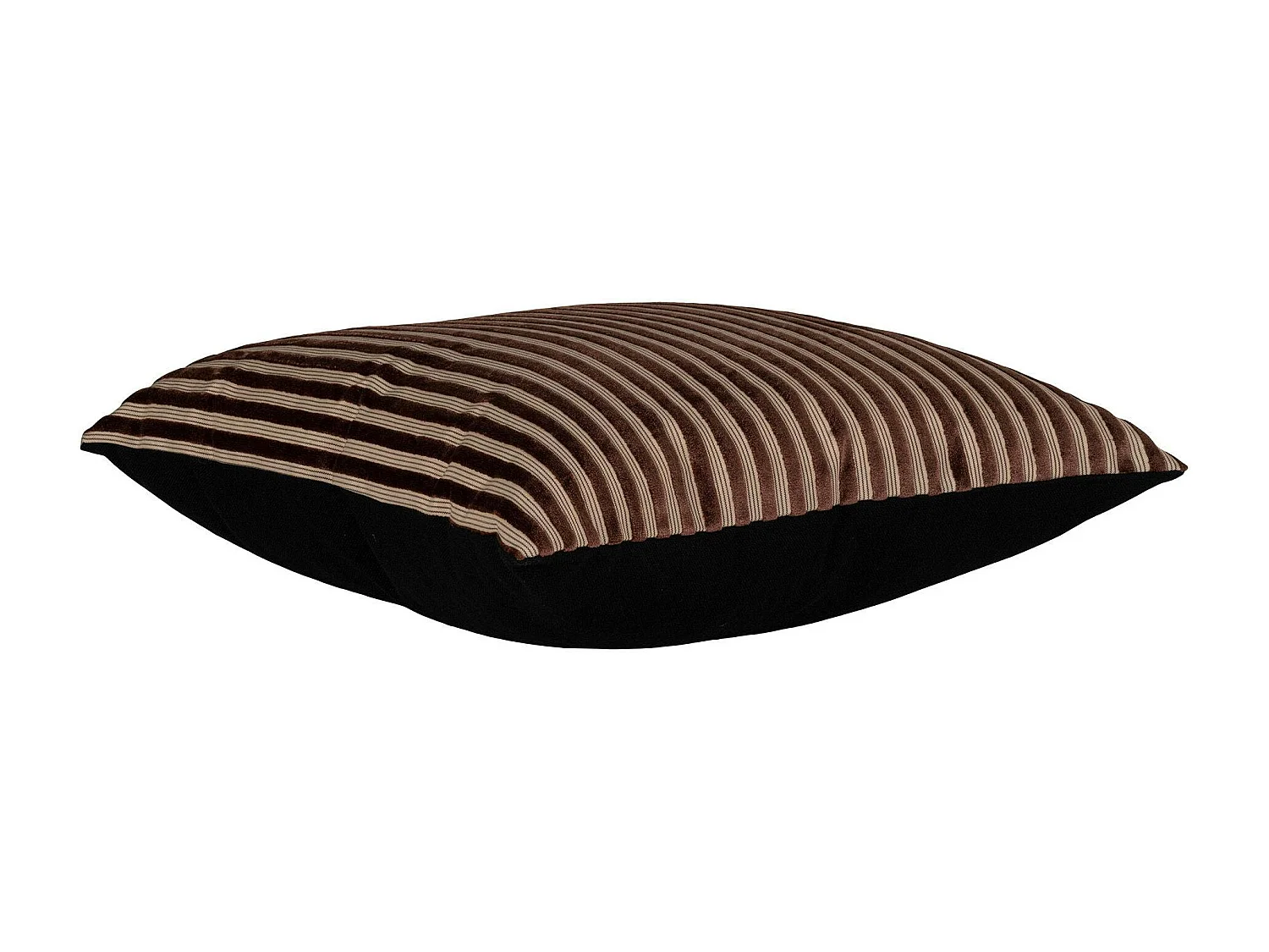 Coussin déco marron et beige BRUGES