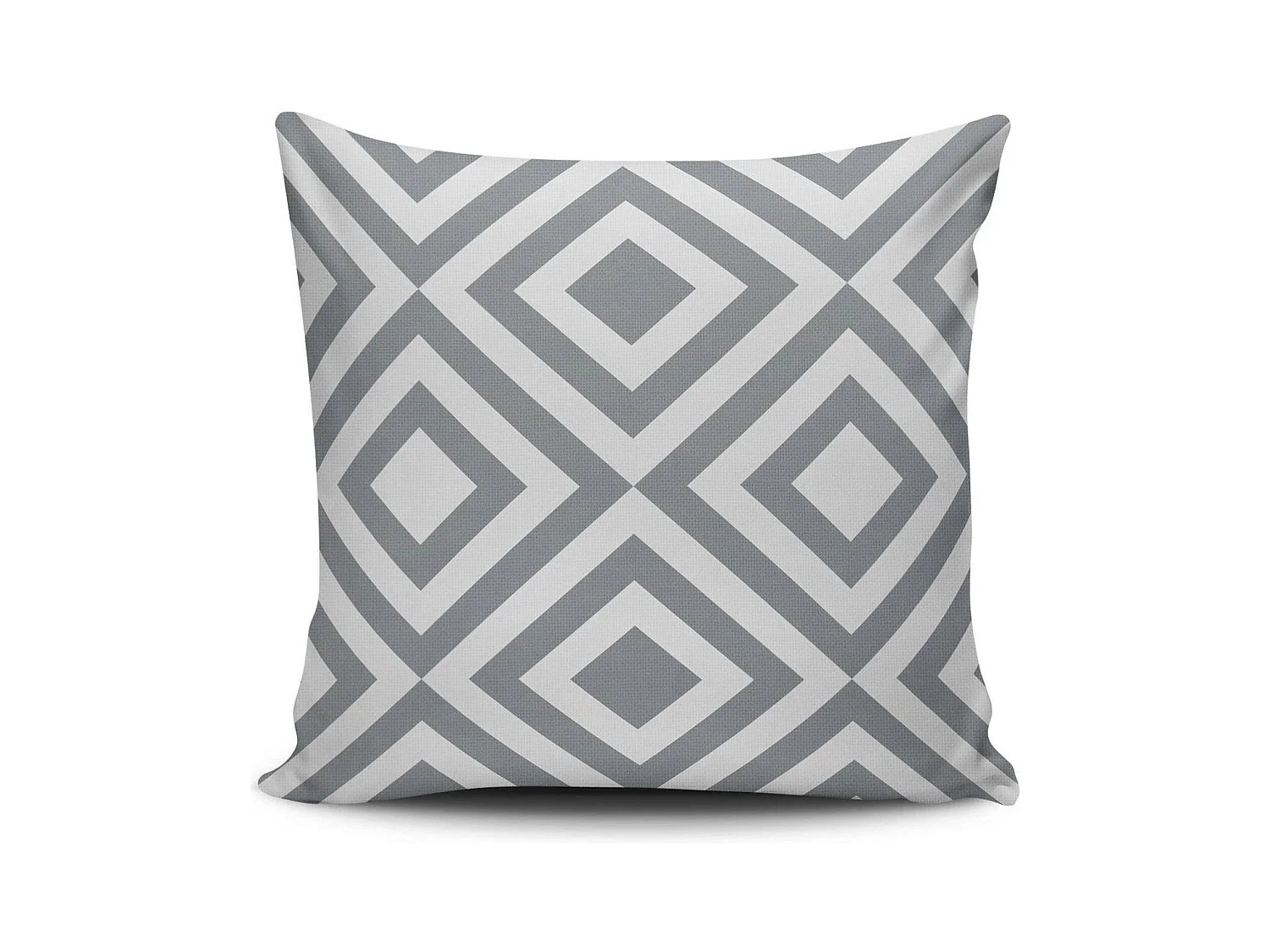 Coussin gris – motifs imbriqués IZMIR