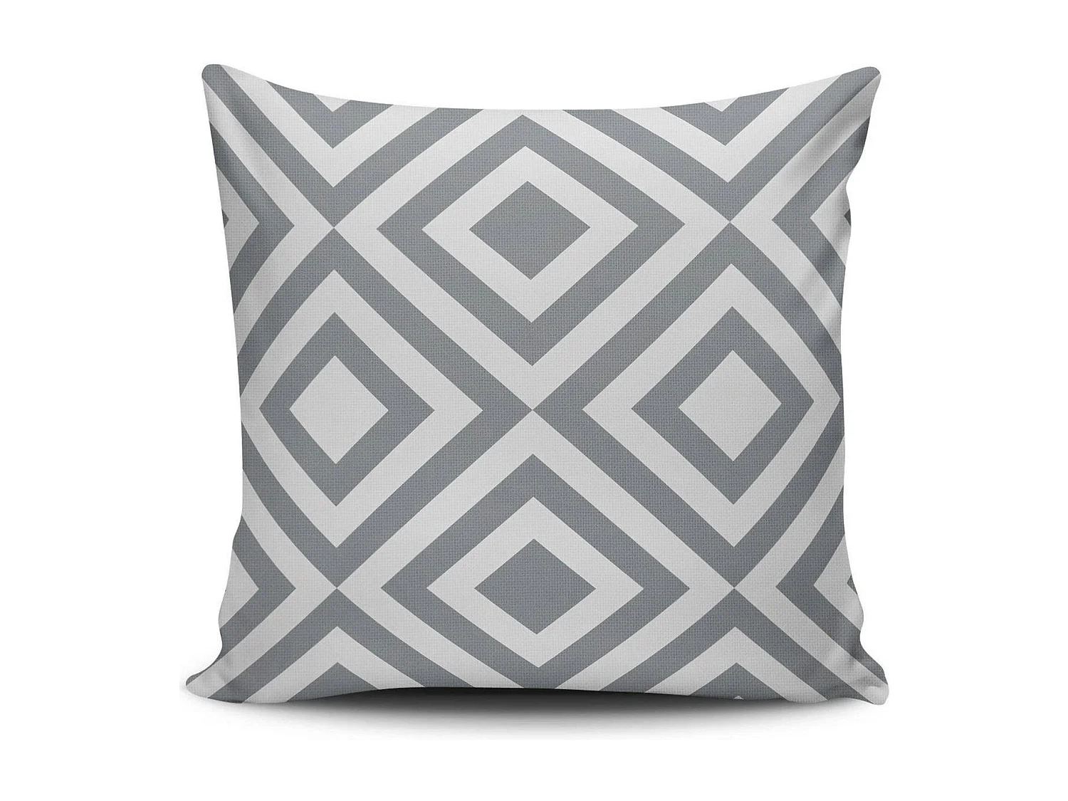 Coussin gris – motifs imbriqués IZMIR