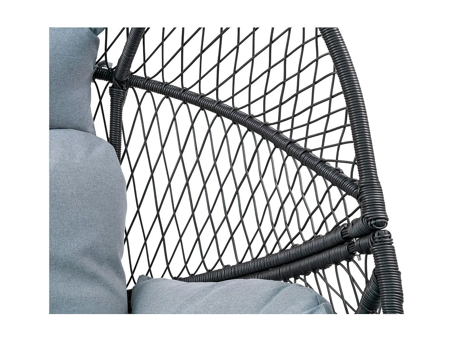 Fauteuil œuf sur pieds finition noire SOUTH BEACH