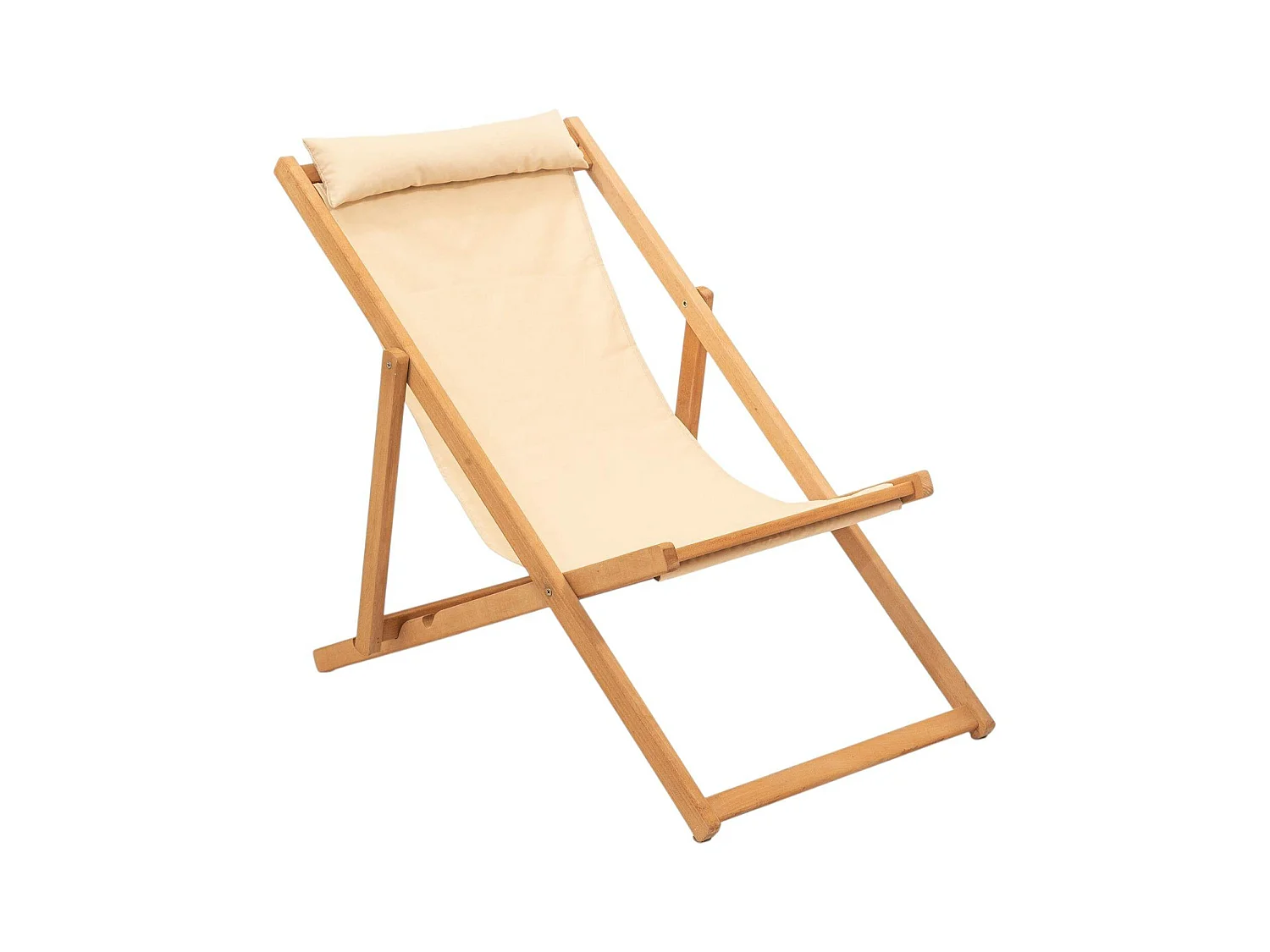 Salon jardin détente 2 places - bois et toile SORA