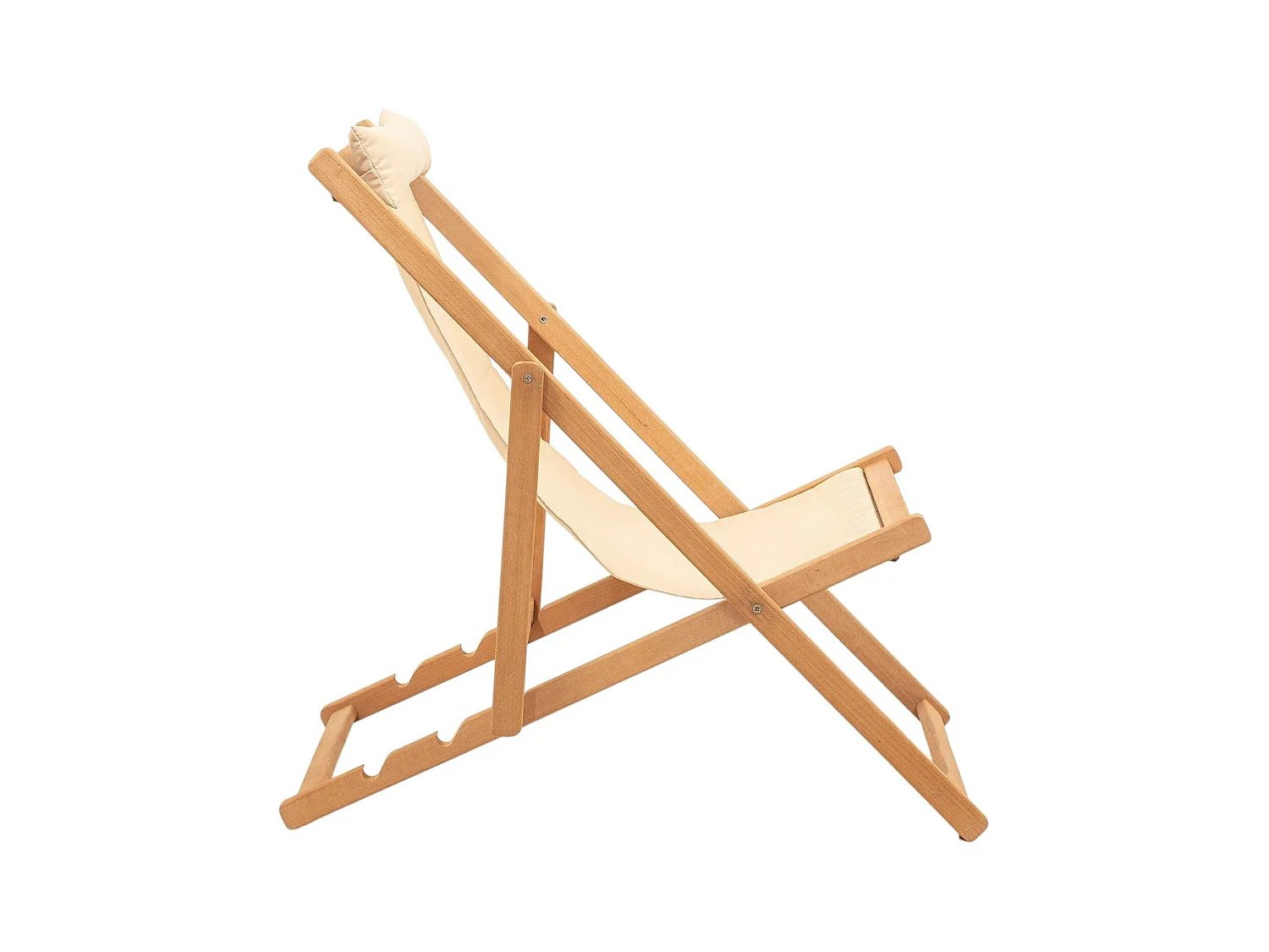 Salon jardin détente 2 places - bois et toile SORA