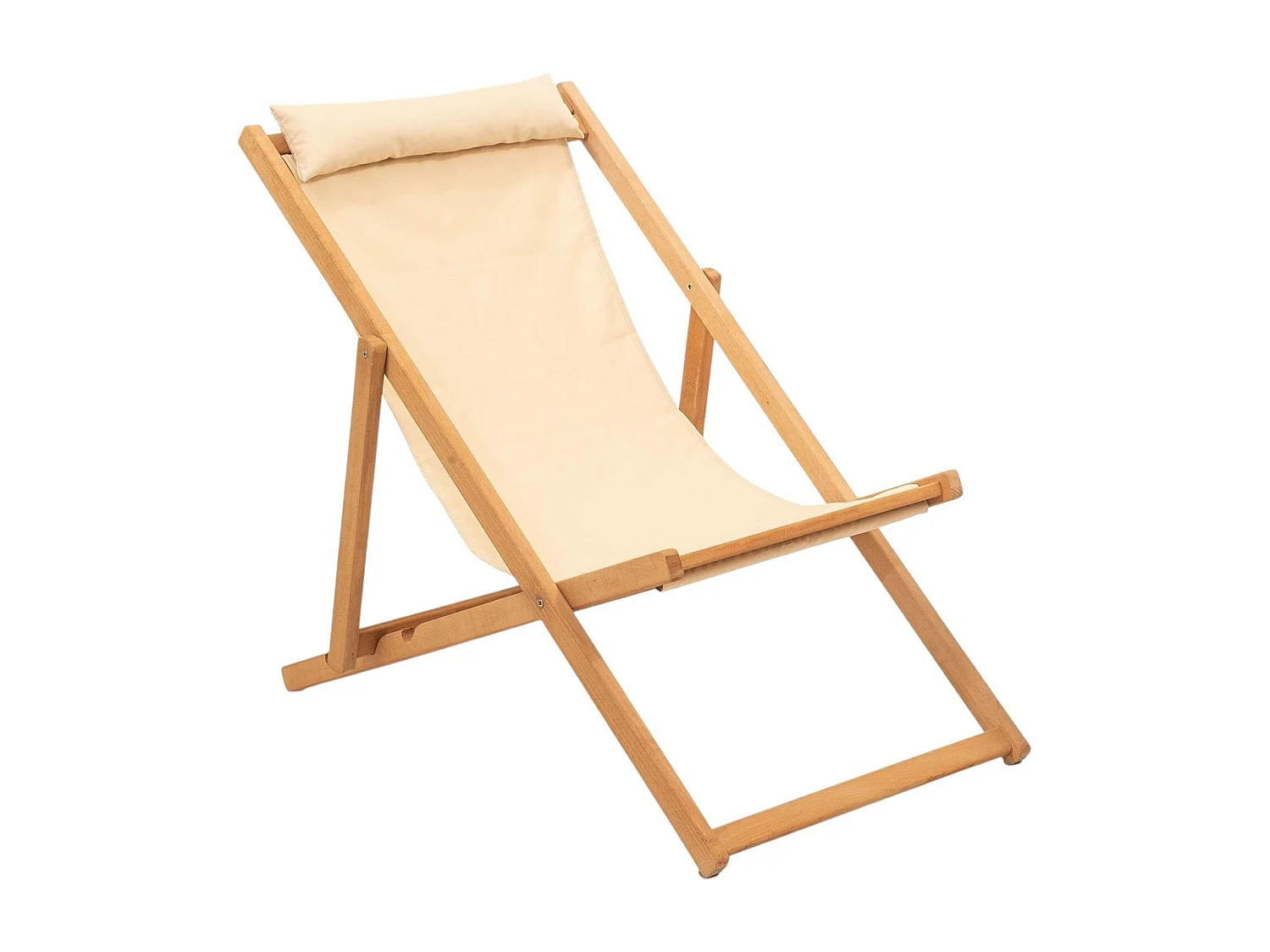 Salon jardin détente 2 places - bois et toile SORA