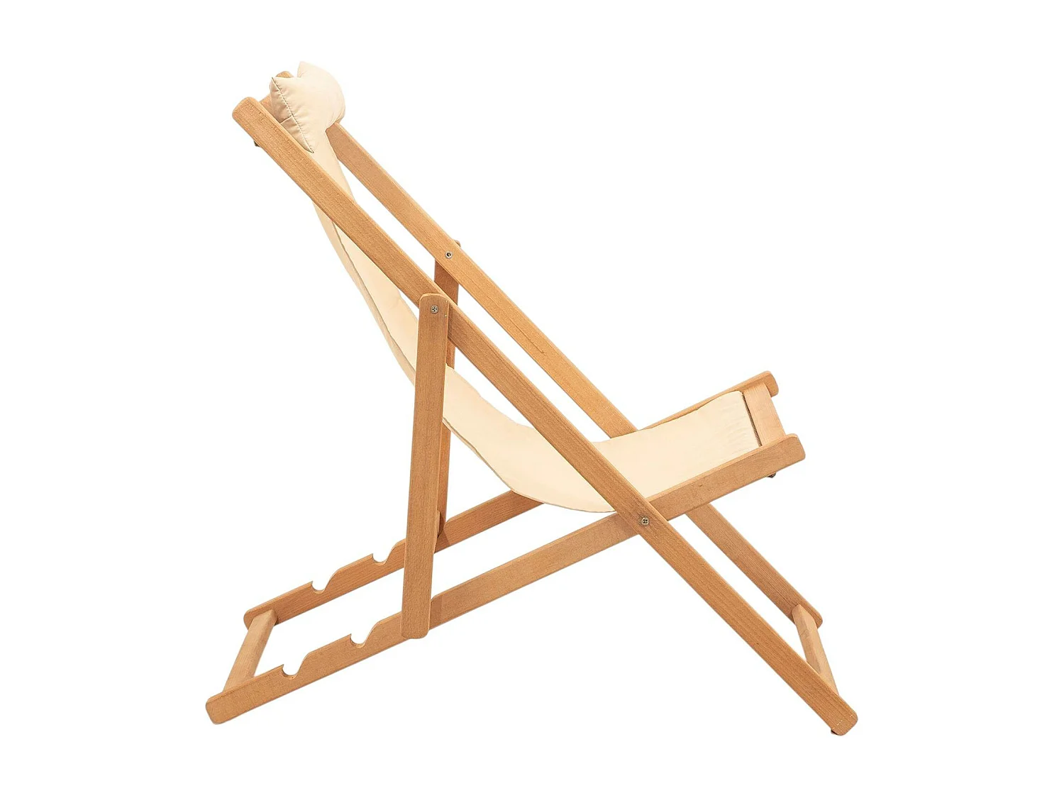 Salon jardin détente 2 places - bois et toile SORA