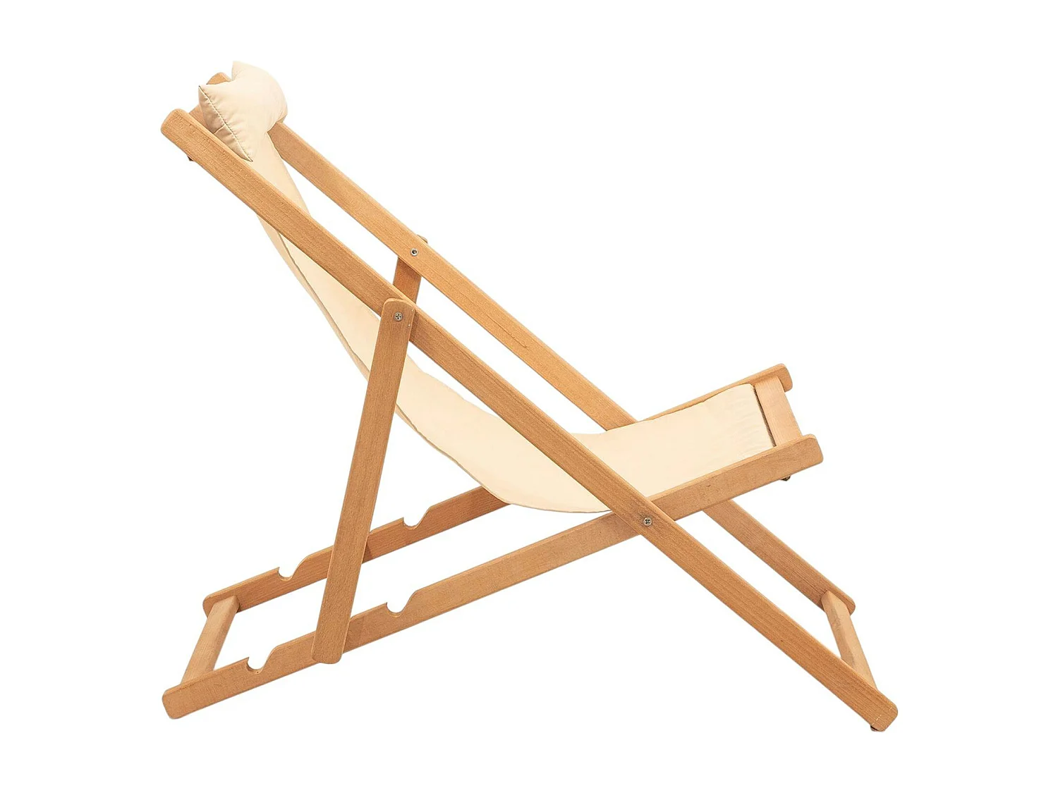 Salon jardin détente 2 places - bois et toile SORA