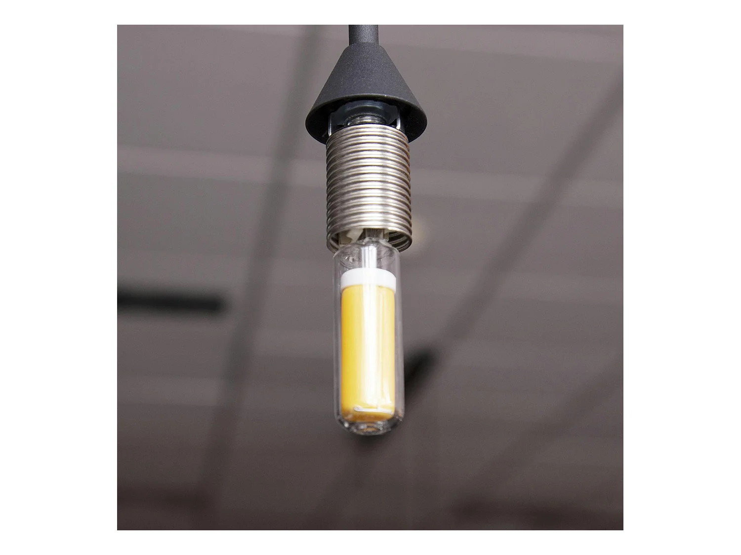 Ampoule tube LED G9 en verre transparent (intensité réglable)