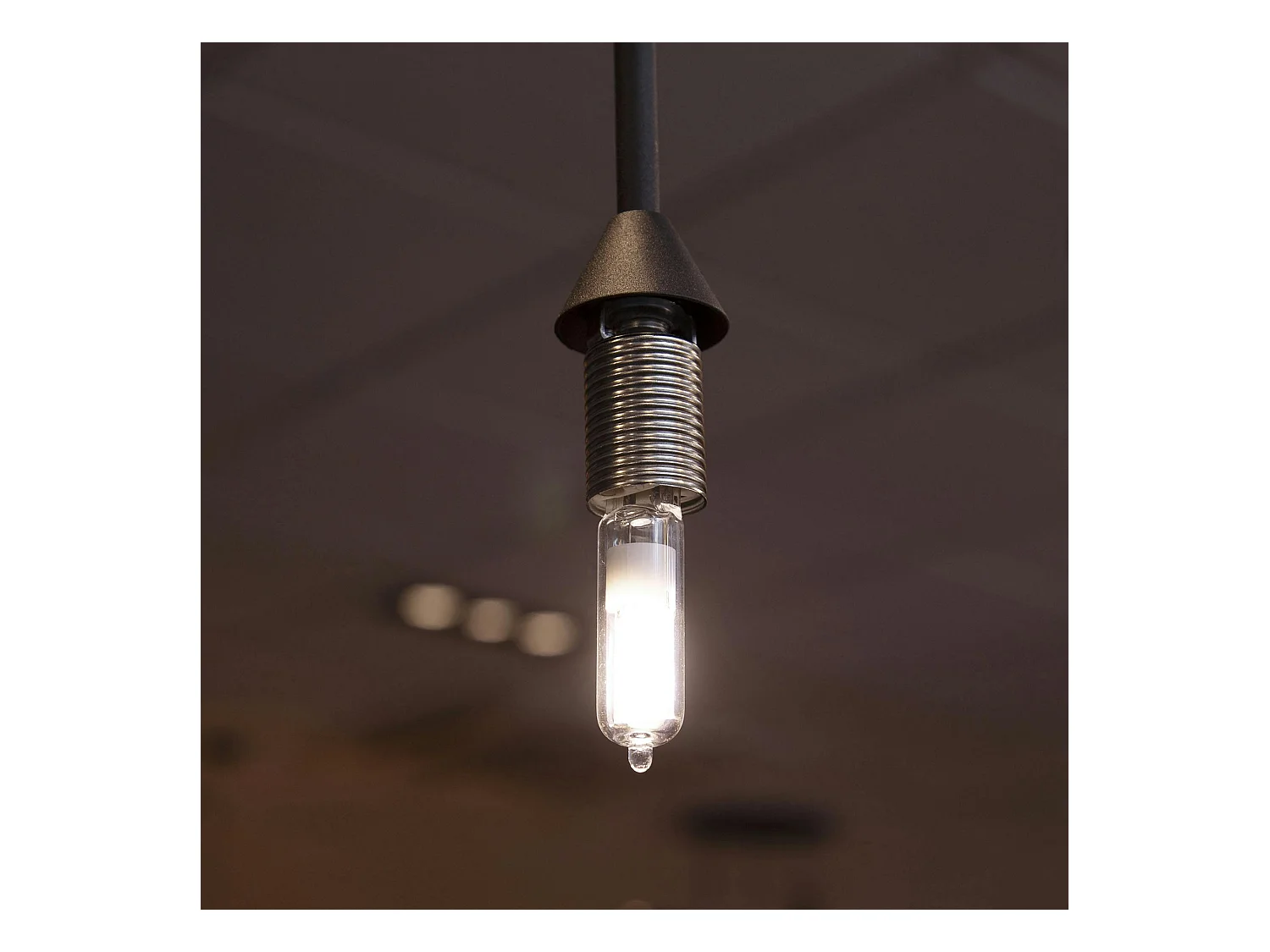 Ampoule tube LED G9 en verre transparent