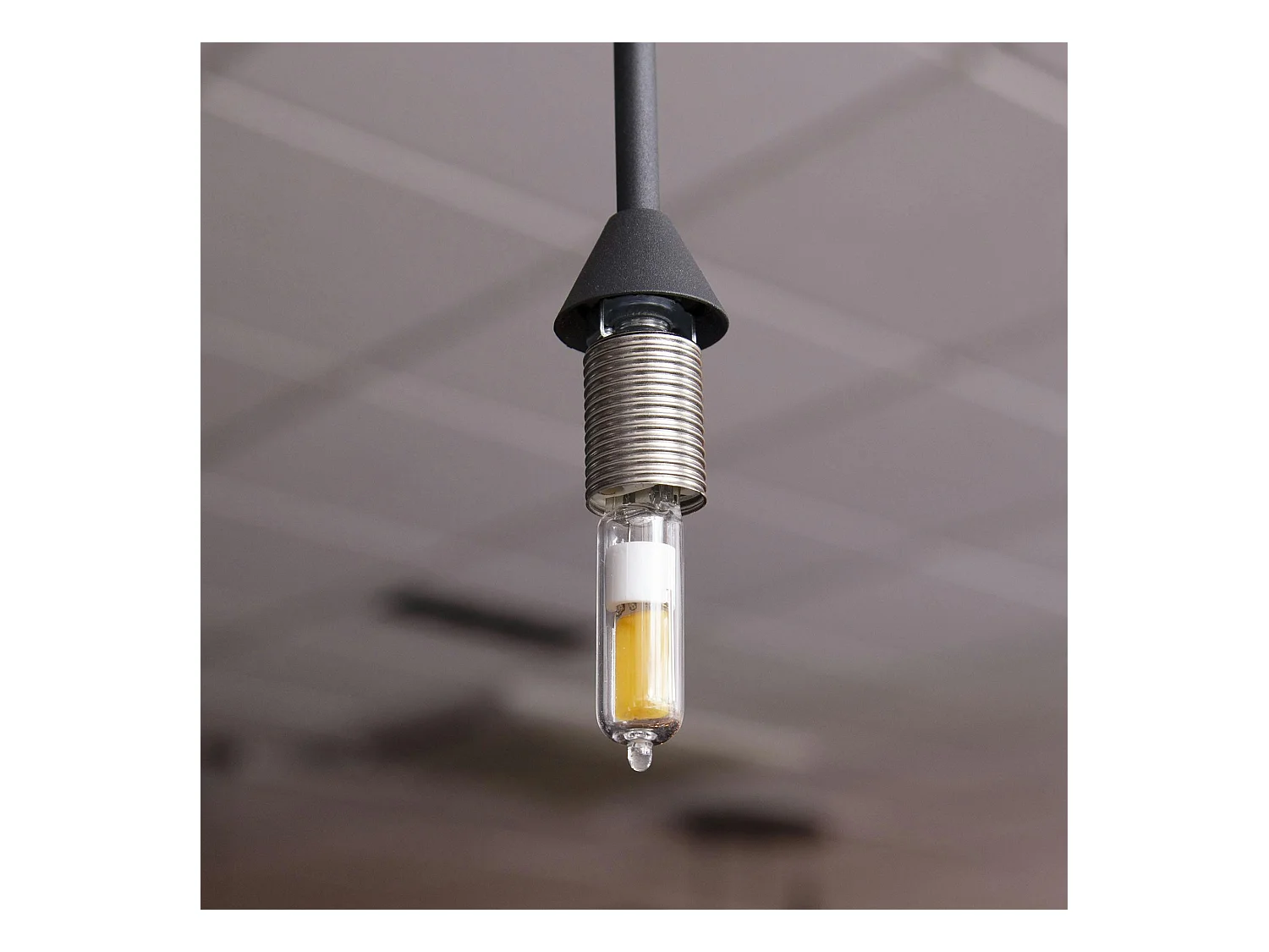 Ampoule tube LED G9 en verre transparent