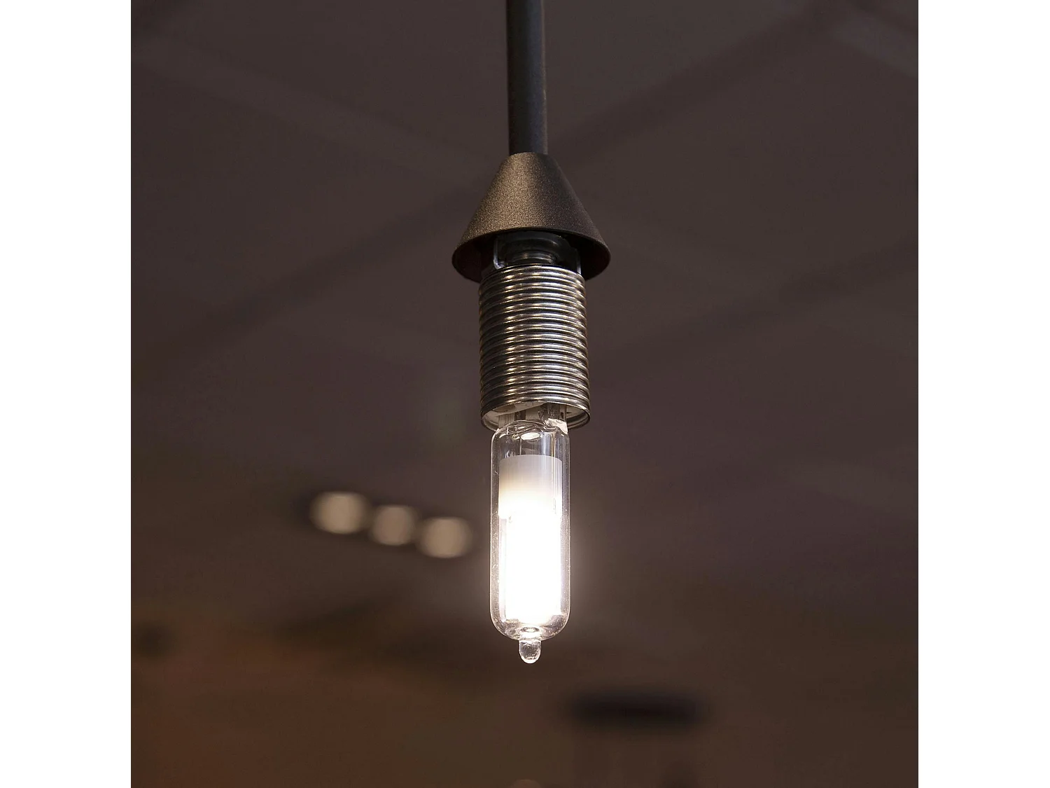 Ampoule tube LED G9 en verre transparent