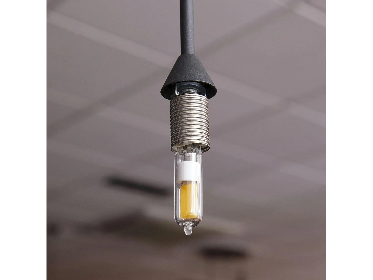 Ampoule tube LED G9 en verre transparent