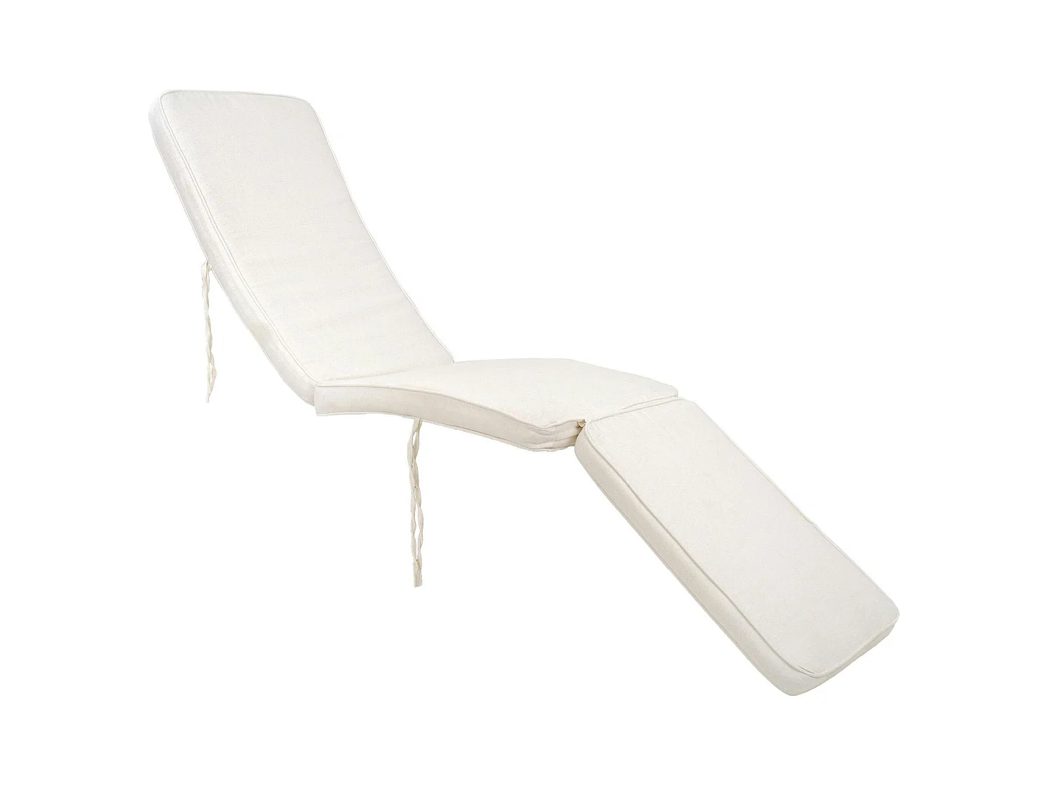 Coussin blanc en coton pour bain de soleil MENDOZA