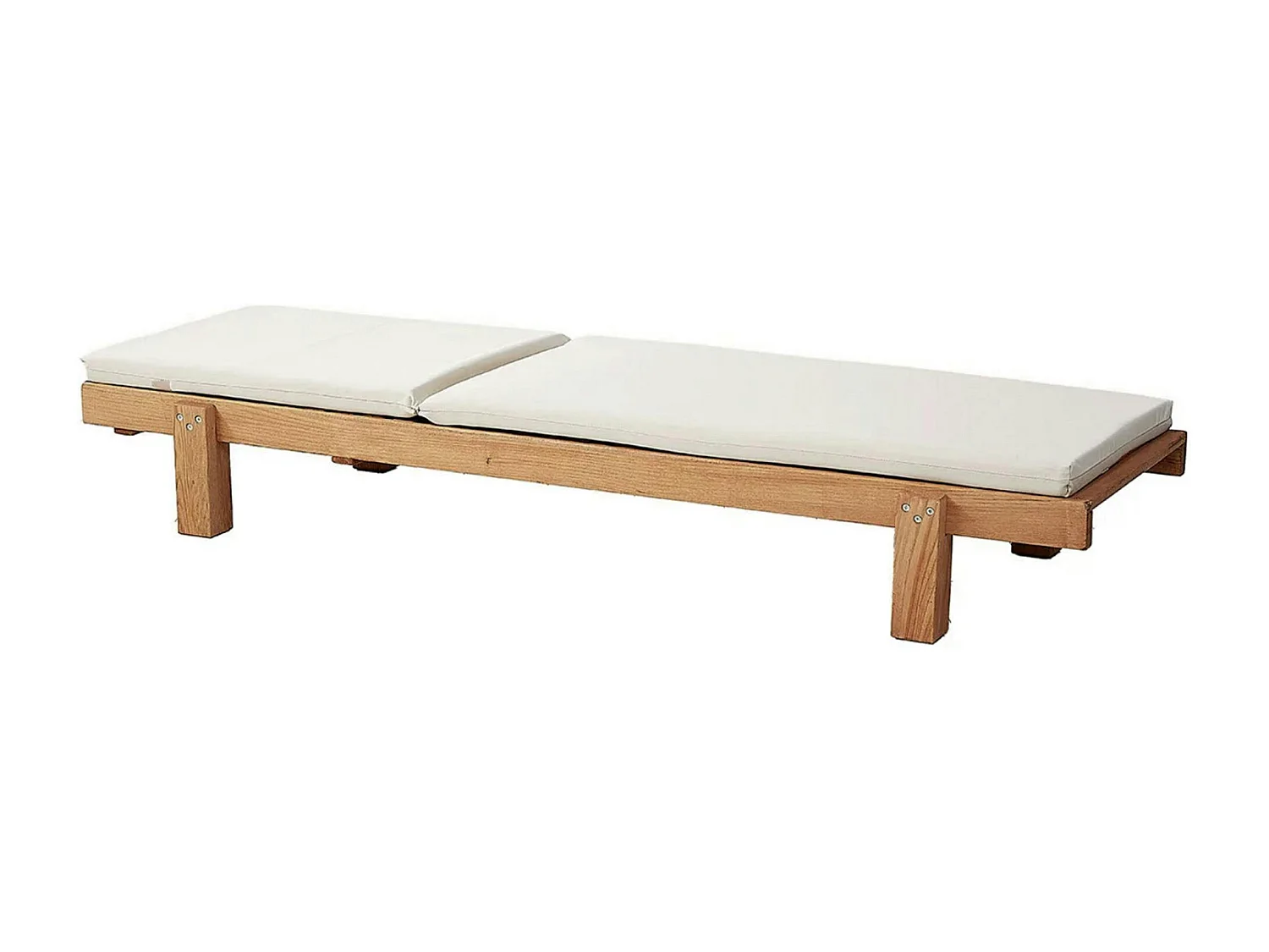 Bain de soleil en bois avec coussin TALIFA