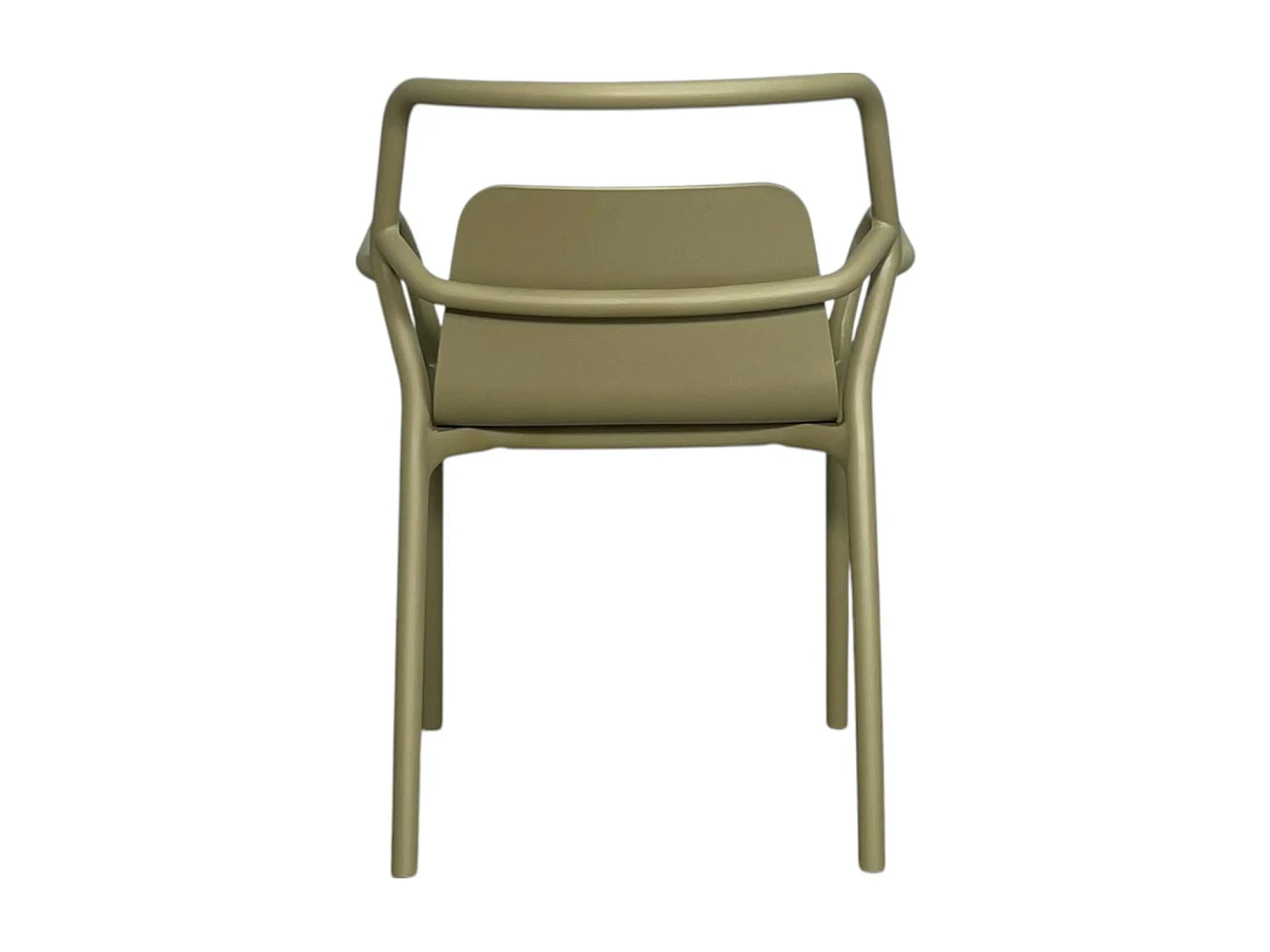 Chaise de jardin design kaki, empilable (lot de 2) PINETO