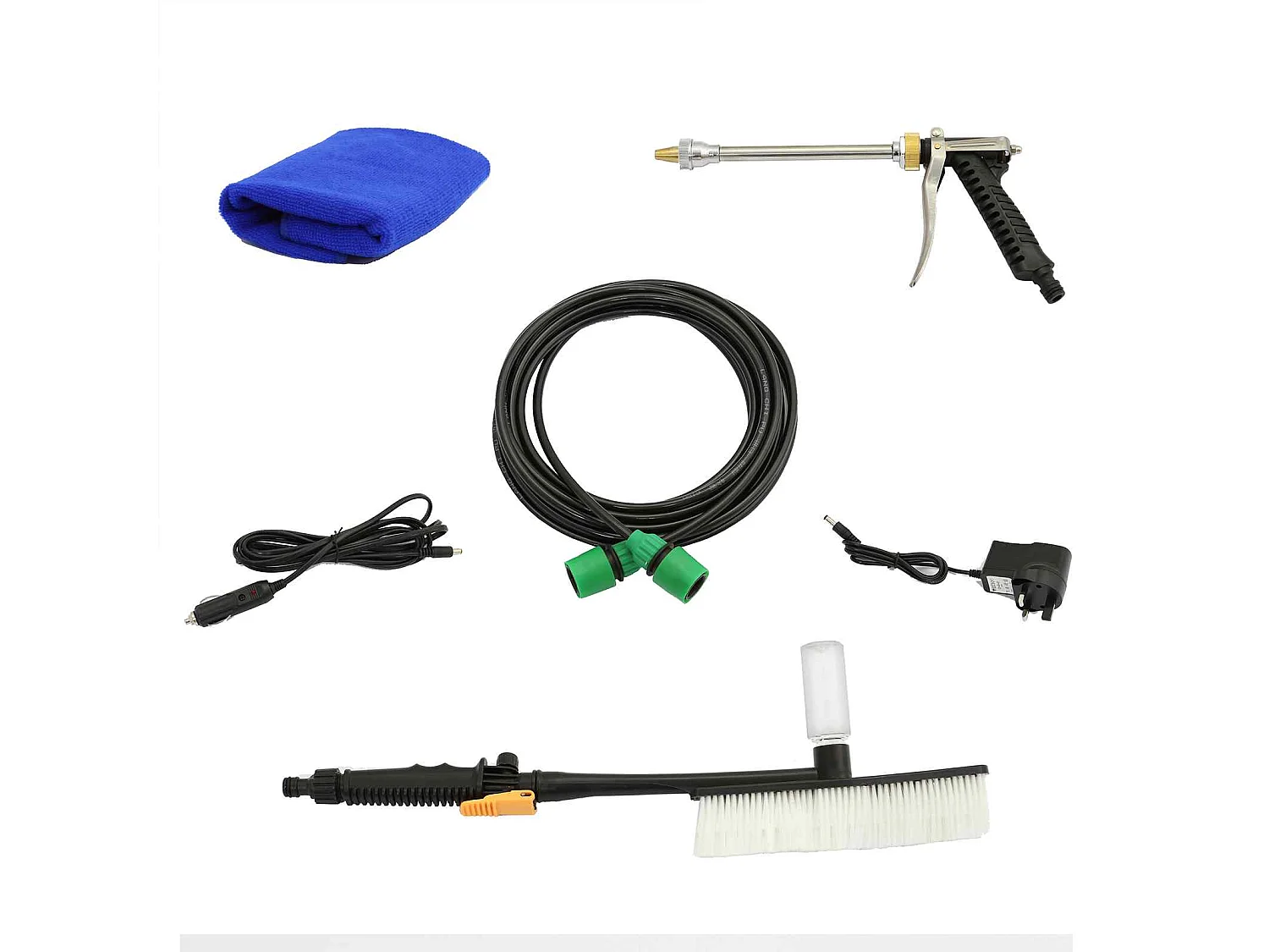 Carrito de riego de 30L MAXBLAST con manguera 7m y Accesorios