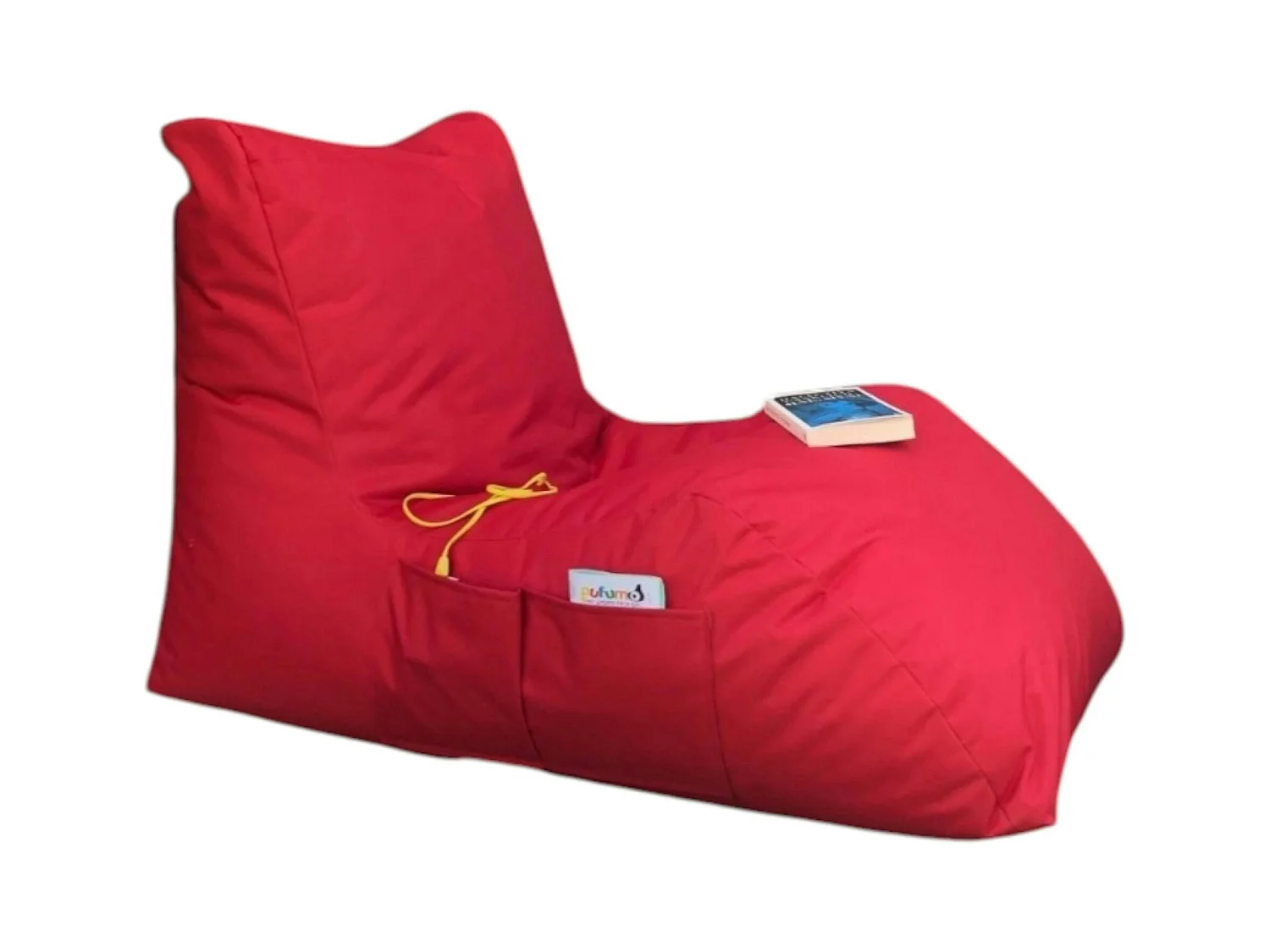 Pouf bain de soleil XXL imperméable – rouge ARTA