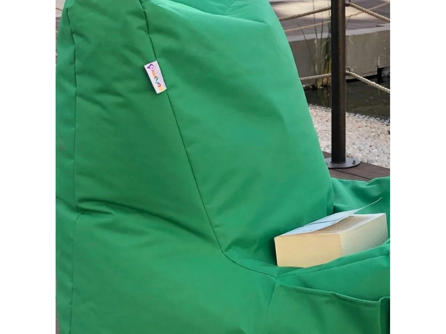 Pouf bain de soleil XXL imperméable – vert ARTA