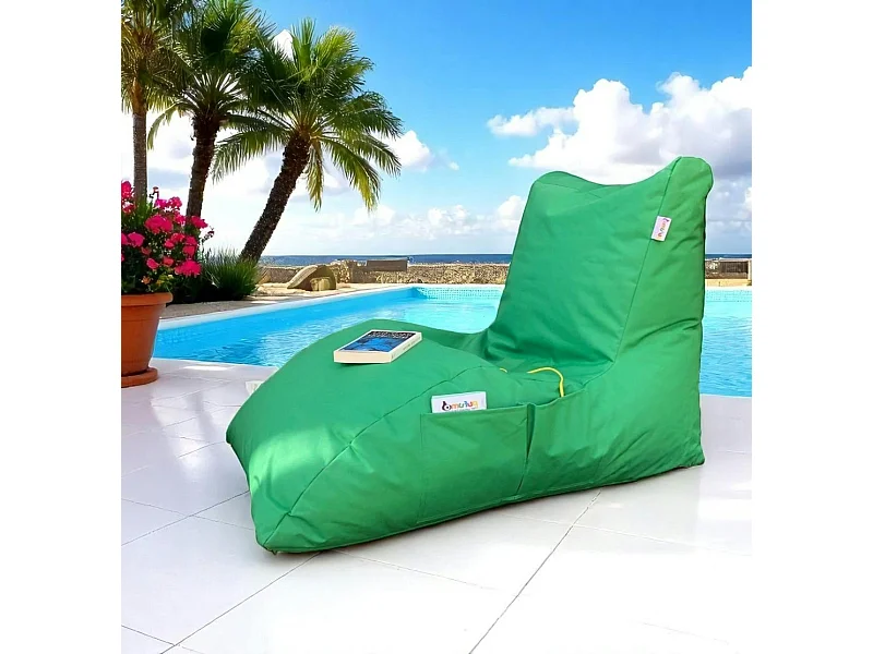 Pouf bain de soleil XXL imperméable – vert ARTA