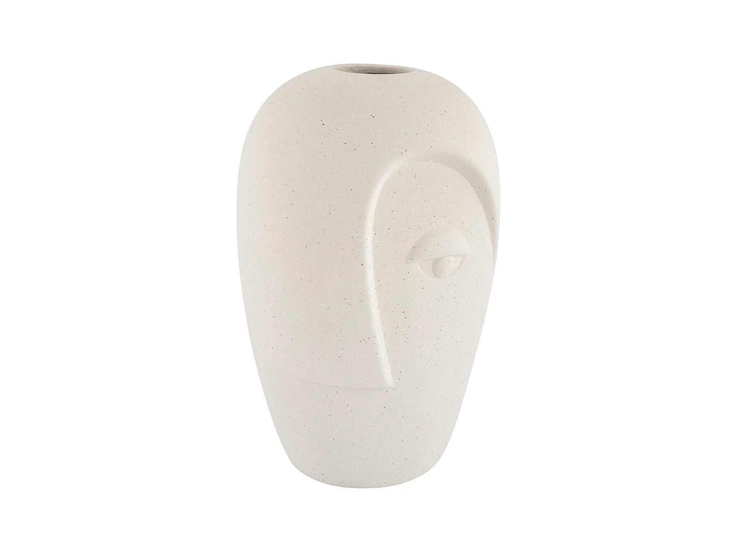 Vase décoratif en céramique motif visage
