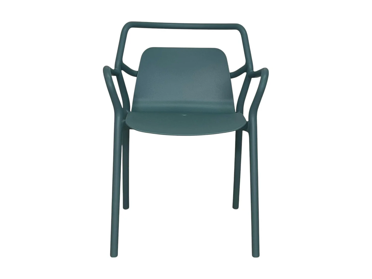 Chaise de jardin design bleue, empilable (lot de 2) PINETO