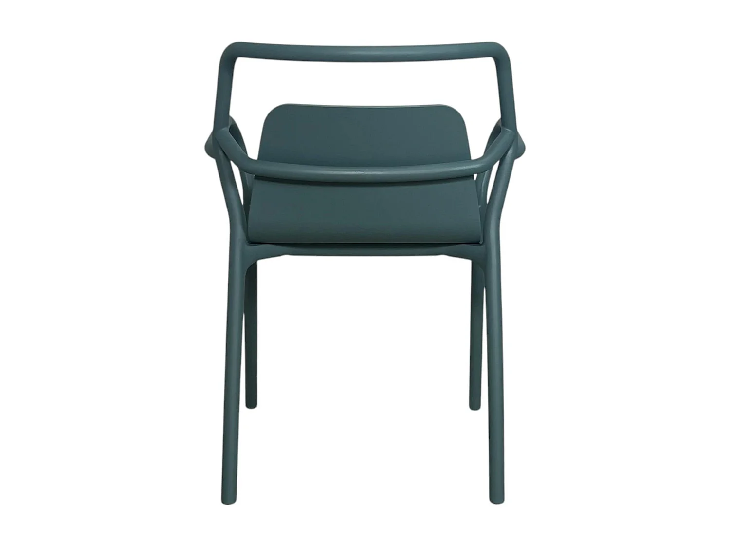 Chaise de jardin design bleue, empilable (lot de 2) PINETO