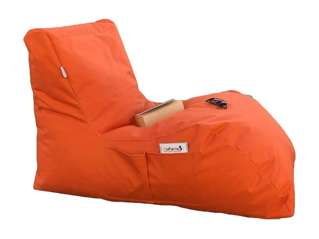 Pouf bain de soleil XXL imperméable – orange ARTA