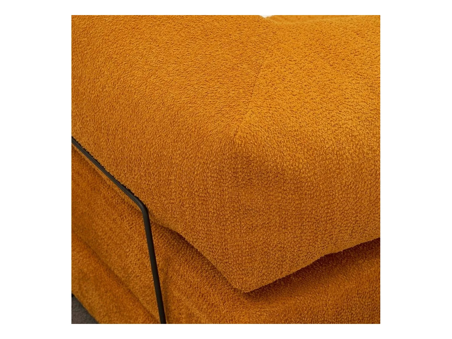 Canapé-lit ocre confort, 190 cm ALTEA