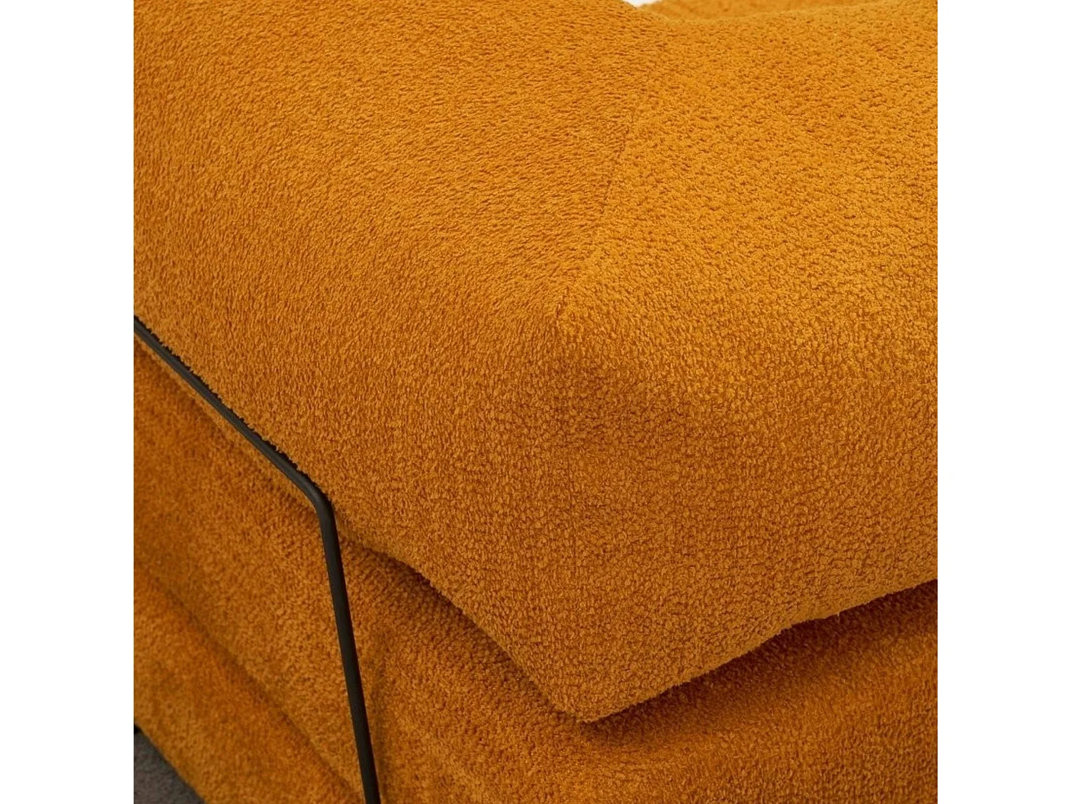 Canapé-lit ocre confort, 190 cm ALTEA