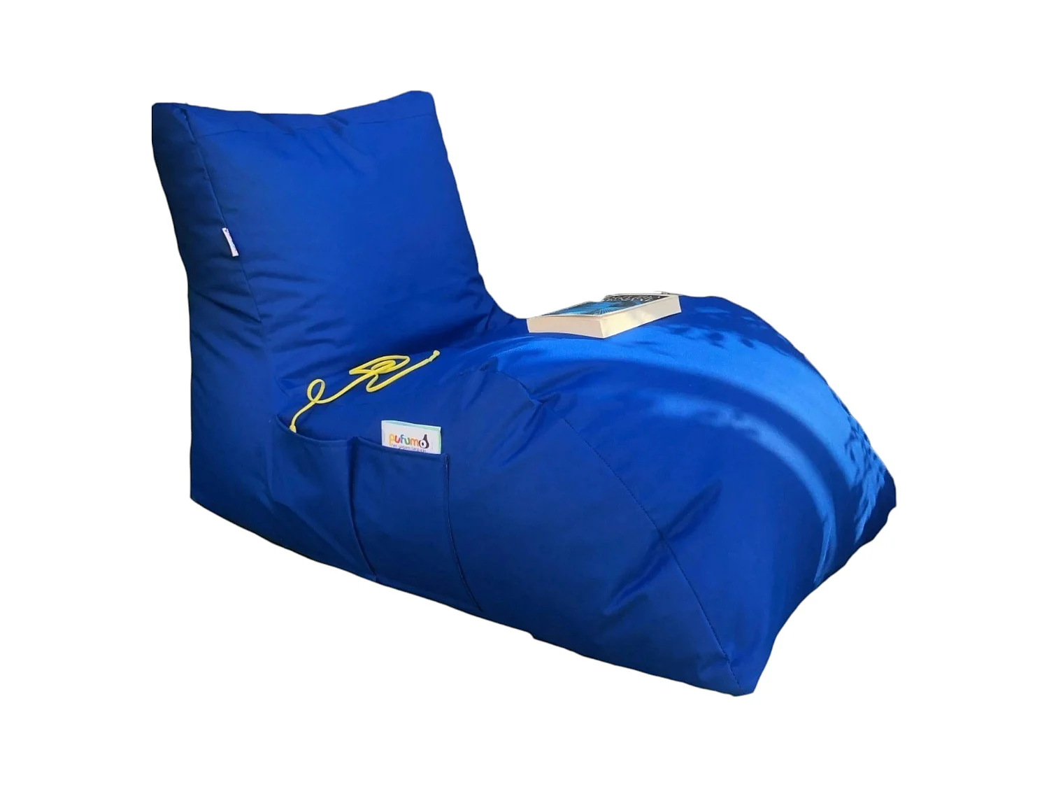 Pouf bain de soleil XXL imperméable – bleu ARTA