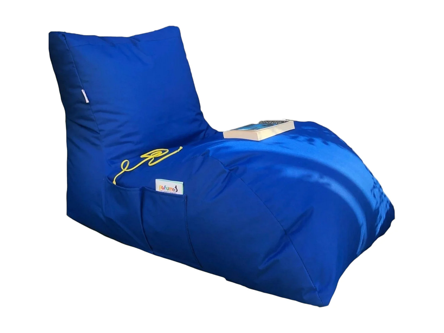 Pouf bain de soleil XXL imperméable – bleu ARTA