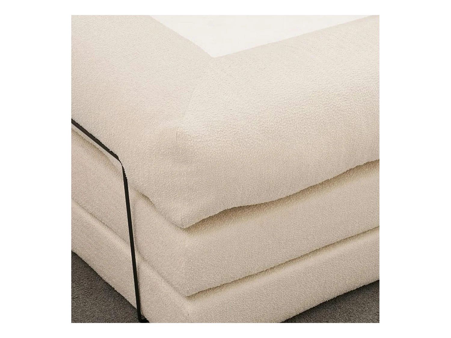 Canapé-lit écru confort, 190 cm ALTEA