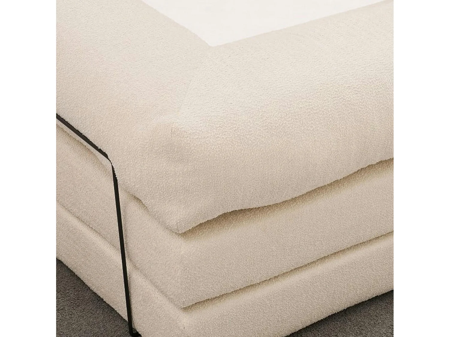 Canapé-lit écru confort, 190 cm ALTEA