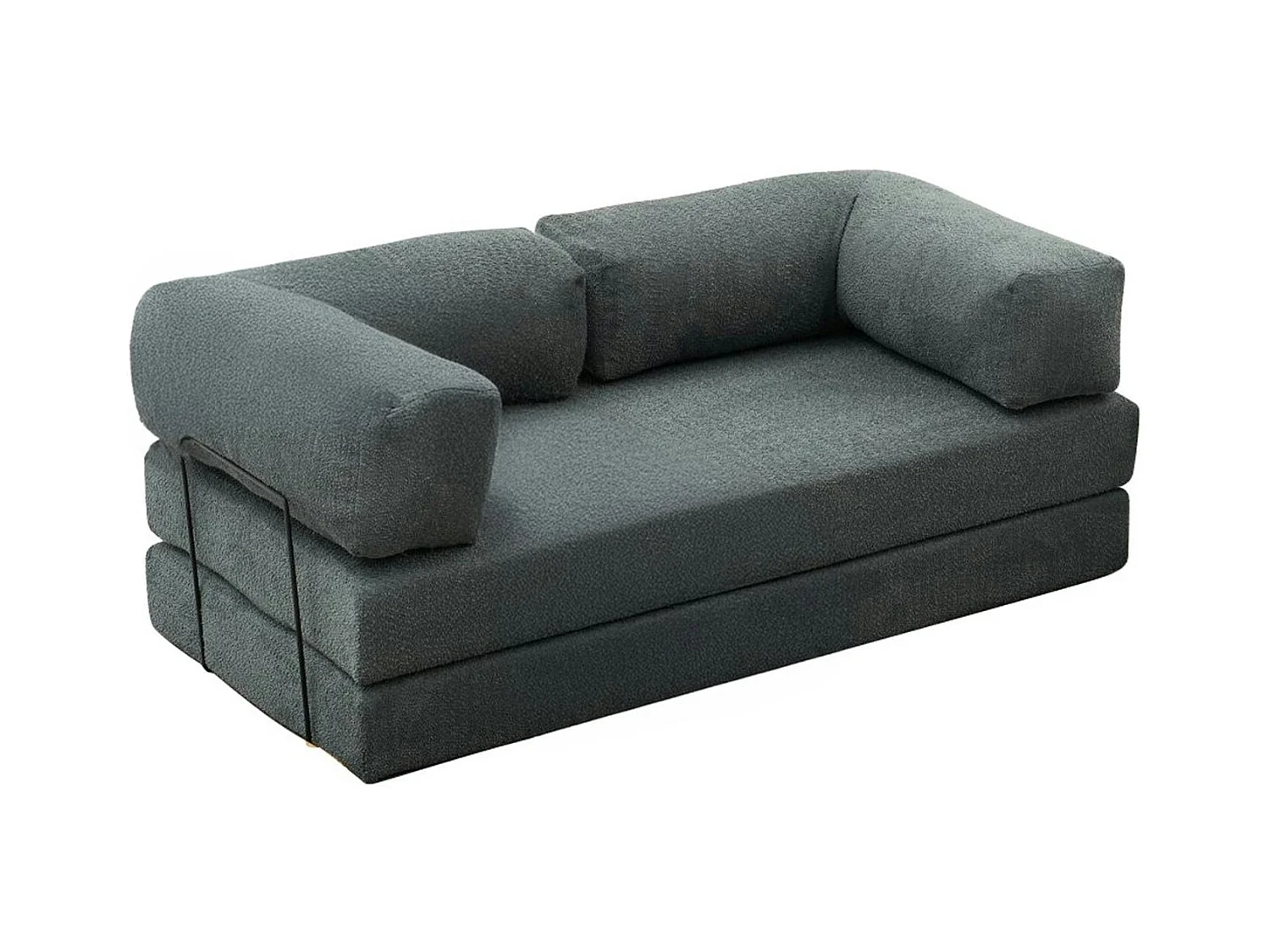 Canapé-lit vert confort, 190 cm ALTEA