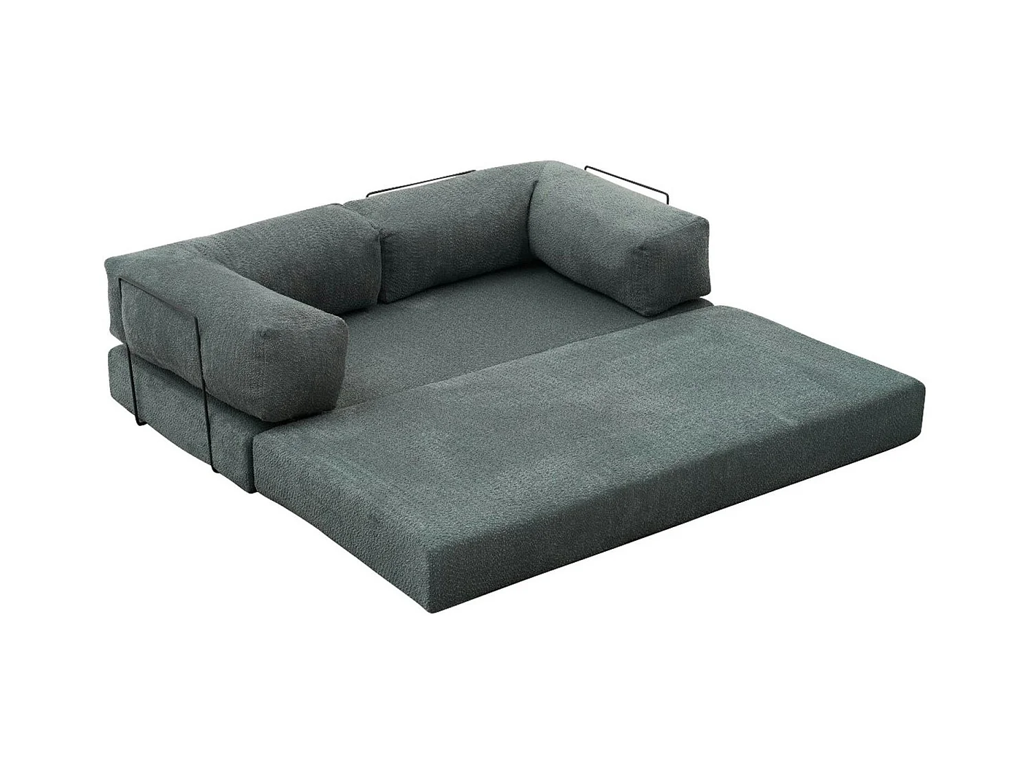 Canapé-lit vert confort, 190 cm ALTEA