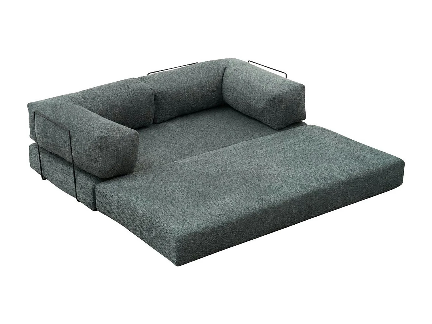 Canapé-lit vert confort, 190 cm ALTEA