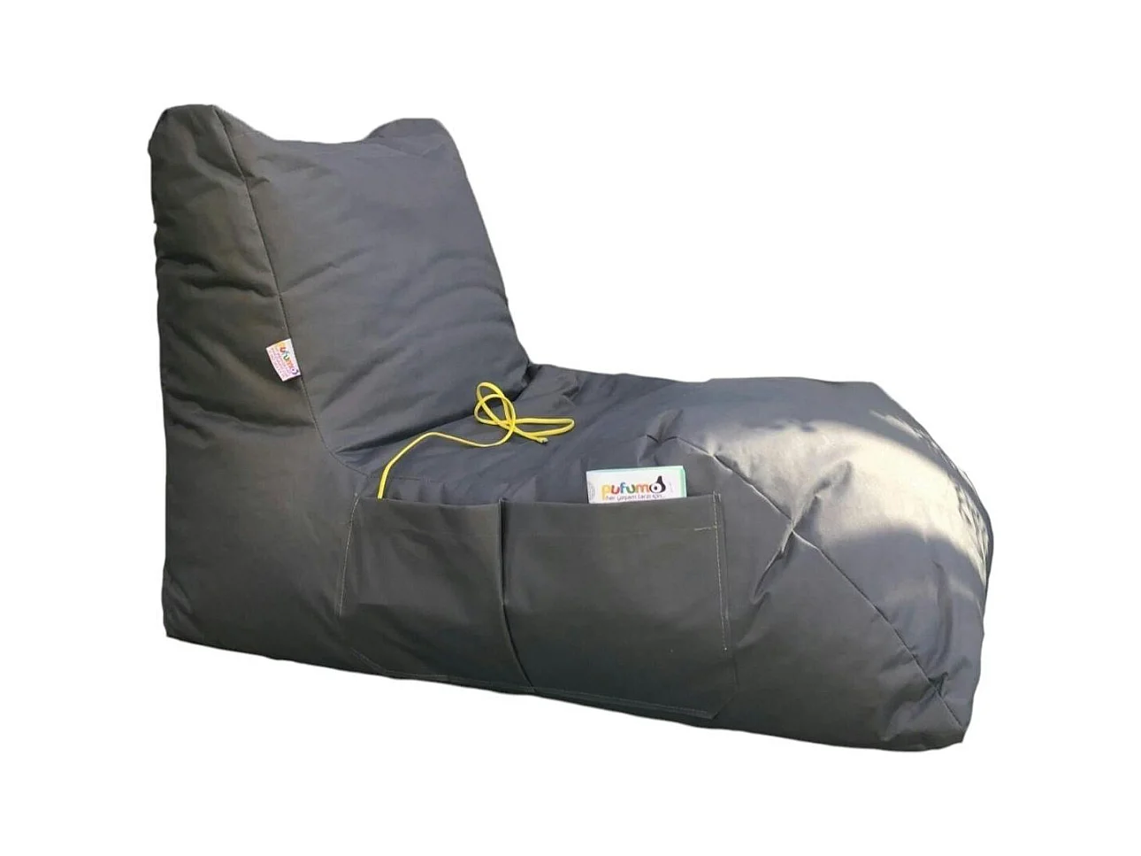 Pouf bain de soleil XXL imperméable – gris ARTA