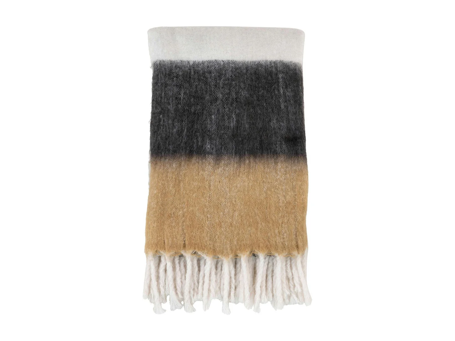 Plaid cosy à franges – 3 couleurs, 130x170 cm FALLON